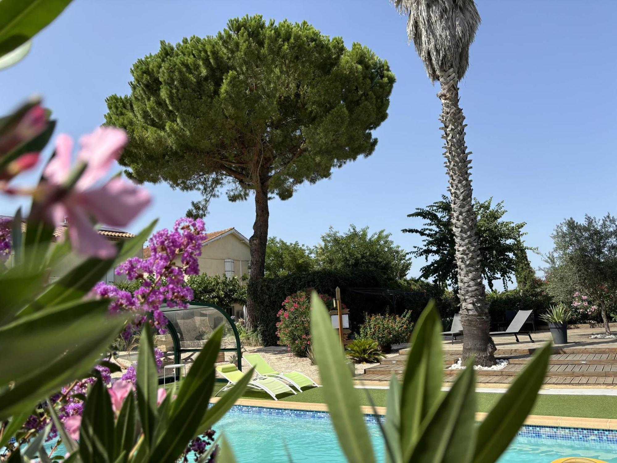 A L'Oree Des Vignes Montady Bagian luar foto